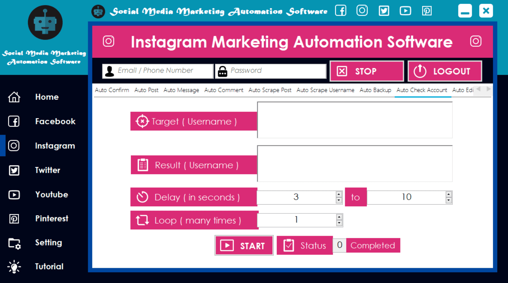 Auto Check Account